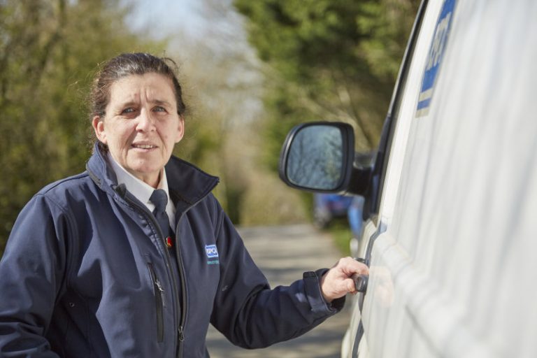 An RSPCA inspector at work