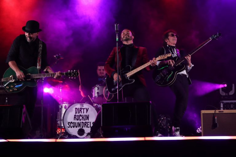 The Dirty Rockin Scoundrels perform as part of the Shropshire Virtual Show