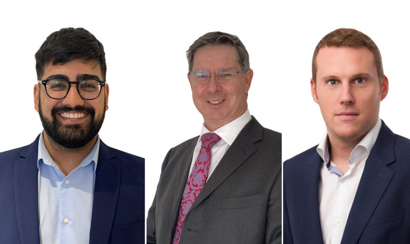 New team members Dylan Purewell, Mark Blanchette and Tom Fenton