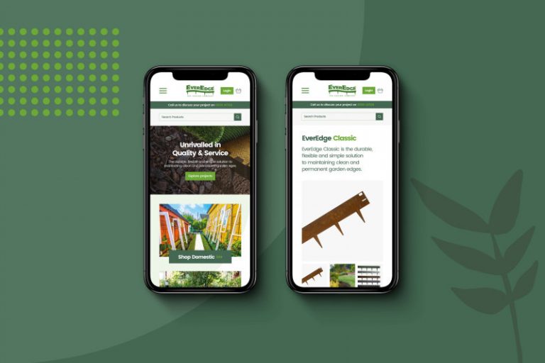 The new EverEdge mobile-friendly, e-commerce website