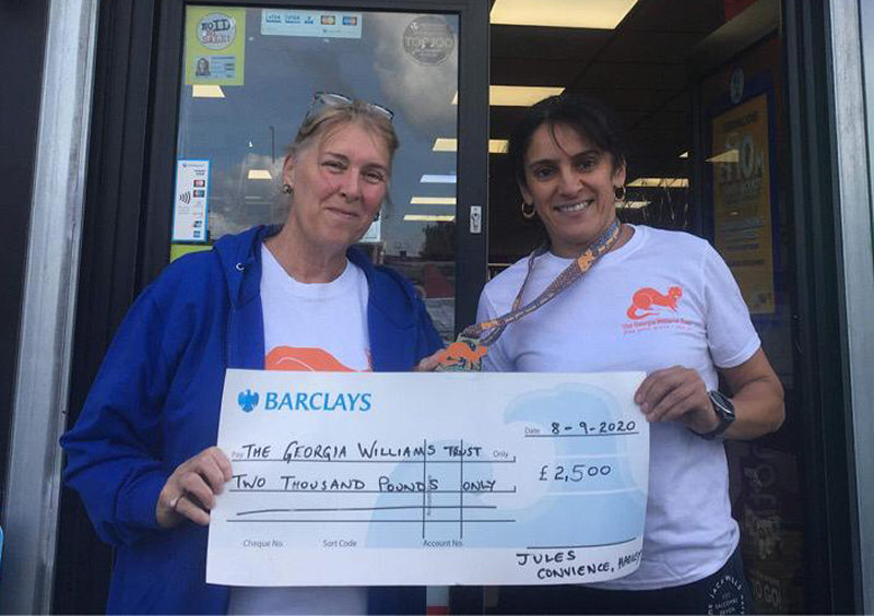 Lynette Williams with fundraiser Julie Kaur