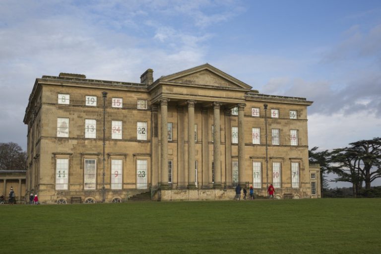 Each day a window is ‘opened’ on the Mansion advent calendar at Attingham Park. Photo: National Trust/James Dobson.