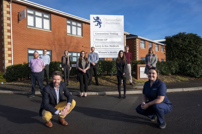 Summerfield Healthcare team members in Shrewsbury.