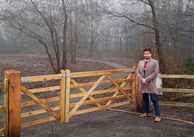 Ian Preece, Deputy Mayor of Great Dawley Town Council at Jubilee Woods