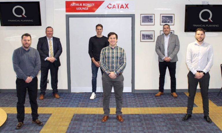 Q Financial Services and Reclaim Tax UK were recently pictured together at Shrewsbury Town Football Club, of which Reclaim Tax UK is a sponsor, and Dave Edwards one of the Directors at Q is a player