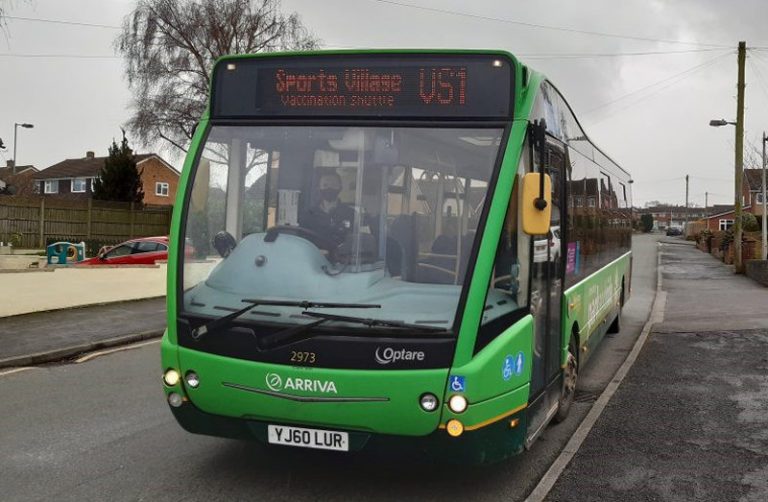 A free shuttle bus has been in operation since April. Photo: Shropshire Council