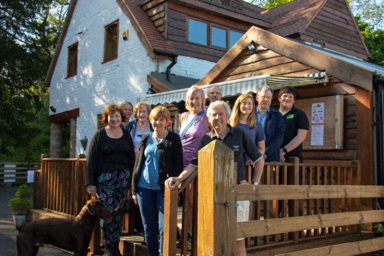 Campaigner Dr Caroline Freeman, Kim Bennett, Councillor Jacqui Seymour, Jenny Joy (font) Pauline Kesek, David Brown, Anthony Lowe, Amy Joy, Dr Roger Joy and Daniel Freeman