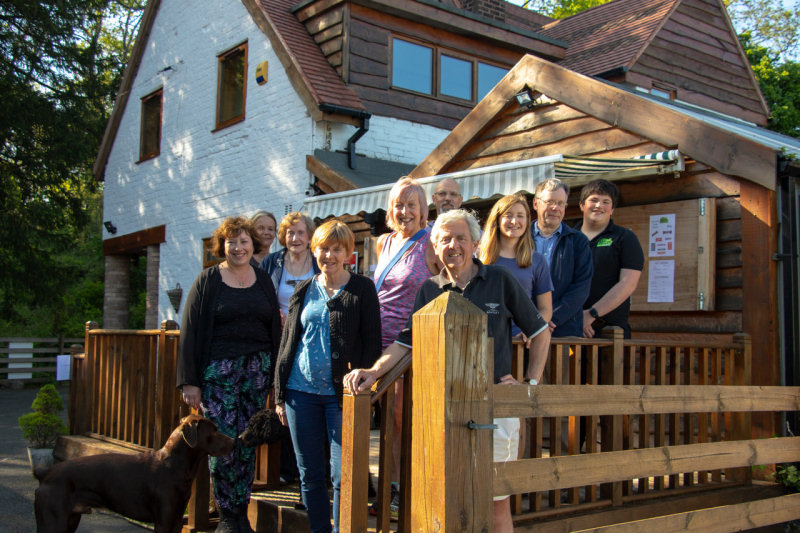 Campaigner Dr Caroline Freeman, Kim Bennett, Councillor Jacqui Seymour, Jenny Joy (font) Pauline Kesek, David Brown, Anthony Lowe, Amy Joy, Dr Roger Joy and Daniel Freeman