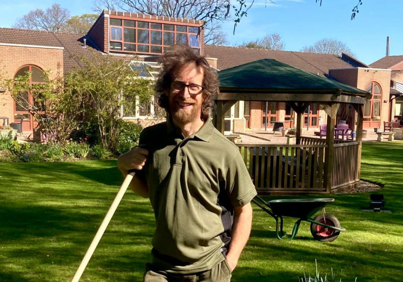 Joel Richards has taken on the role of head gardener at Severn Hospice’s gardens in Telford and Shrewsbury.