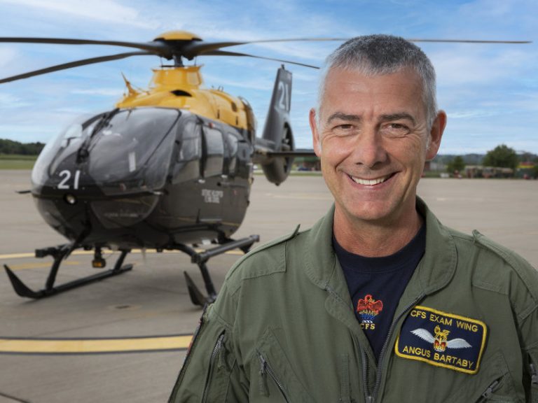 WO1 Angus Bartaby at RAF Shawbury