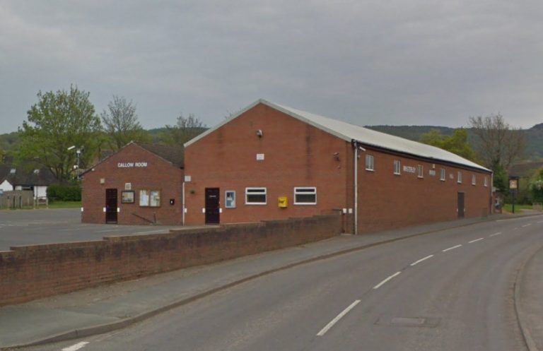 A mobile testing unit has been set up at the Minsterley Parish Hall. Image: Google Street View