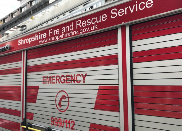 Firefighters tackle early morning van fire in Broseley