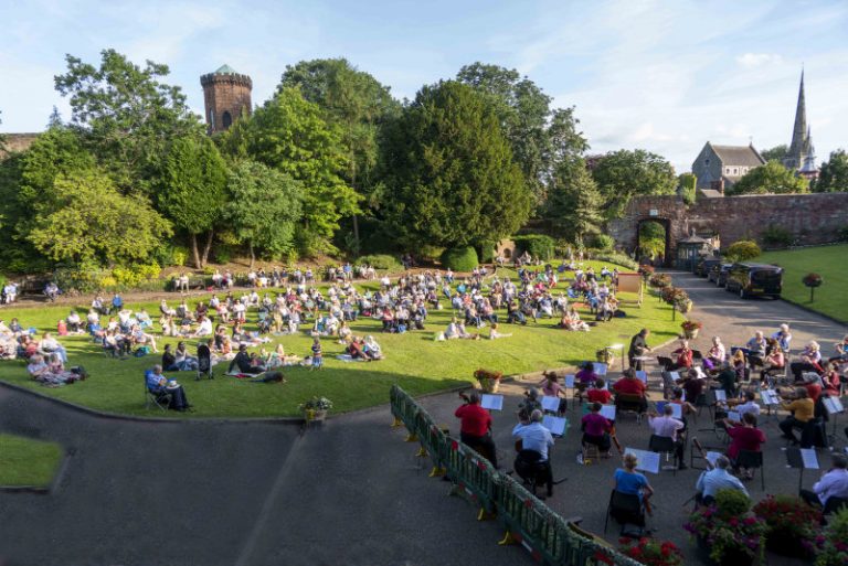 A Covid-capacity crowd enjoyed an evening of entertainment. Photo: Andy Bell