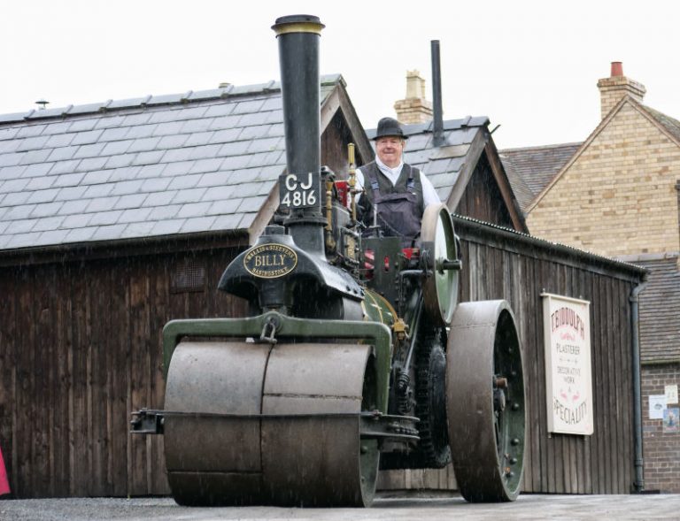 Billy, Blists Hill’s own 1903 Wallis & Steevens steam roller which toured the site throughout the day