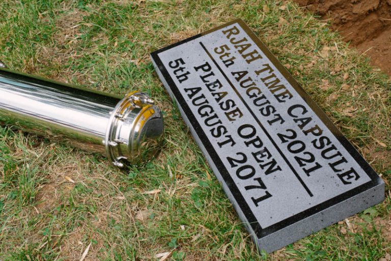 The time capsule has been buried on the field, located behind the Oswestry-based hospital, with a dedicated plaque asking that it’s dug up again in 50 years’ time