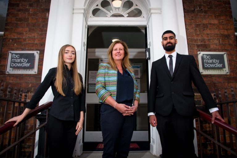 Business administration apprentice Jasmine Massey (left) and Kickstart employee Jagraj Gill with Head of New Business, Dawn Tuck (centre)