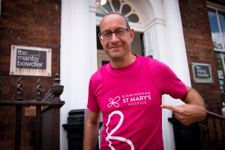 Neil Lloyd, managing director at FBC Manby Bowdler will run the London Marathon this October to raise money for Birmingham St Mary’s Hospice