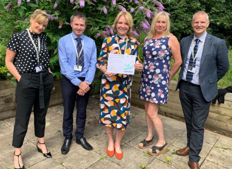 The Marches Academy Trust executive board, from left, Carla Whelan, Gareth Bridges, Sarah Finch, Cavelle Priestley-Bird and David O’Toole