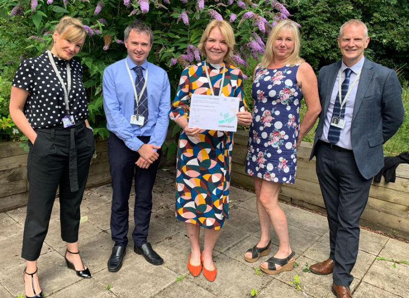 The Marches Academy Trust executive board, from left, Carla Whelan, Gareth Bridges, Sarah Finch, Cavelle Priestley-Bird and David O’Toole