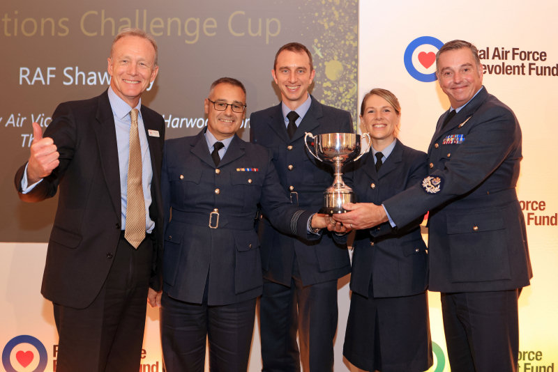 Personnel from RAF Shawbury at the RAF Benevolent Fund Awards. Photo: Ollie Dixon/RAF Benevolent Fund