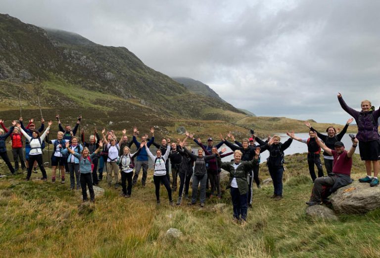 The hike on October 9 saw 45 people tackle up to 5 peaks in Snowdonia in just one day