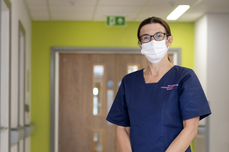 Gillian Cribb, who works as part of the Tumour Team at the Oswestry-based hospital,
