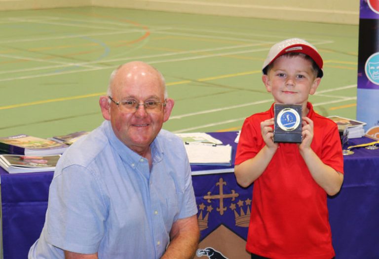Youngest player, 5 year old Harry Francis