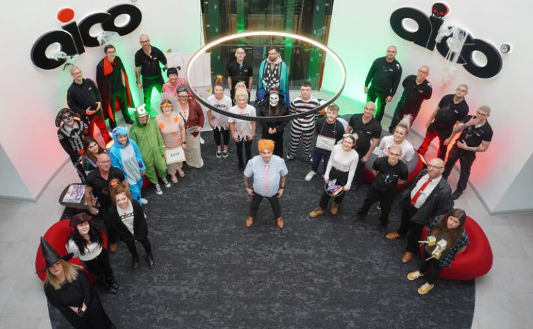 Aico team members got into the spirit of Halloween for some charity fundraising fun