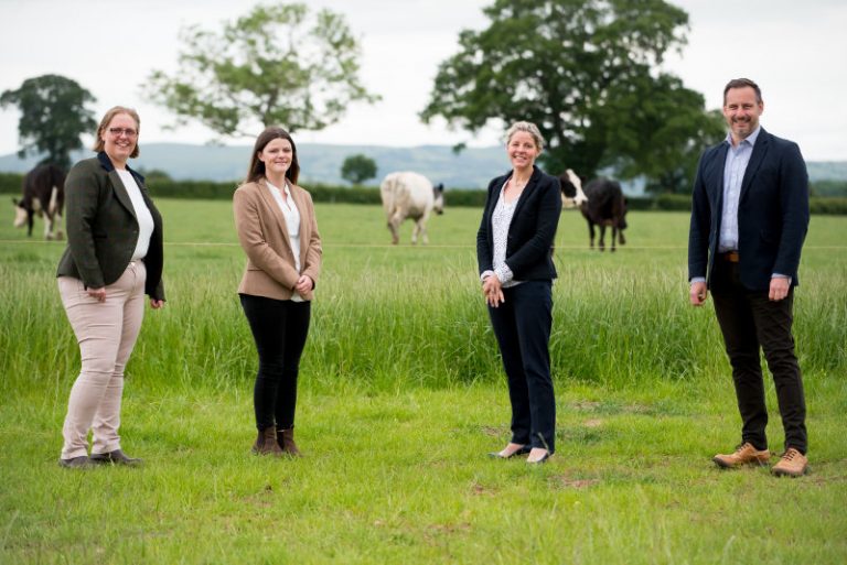 FBC Manby Bowdler’s agricultural and rural services team, Sarah Baugh, Megan Price, Anna Russell and Tom Devey
