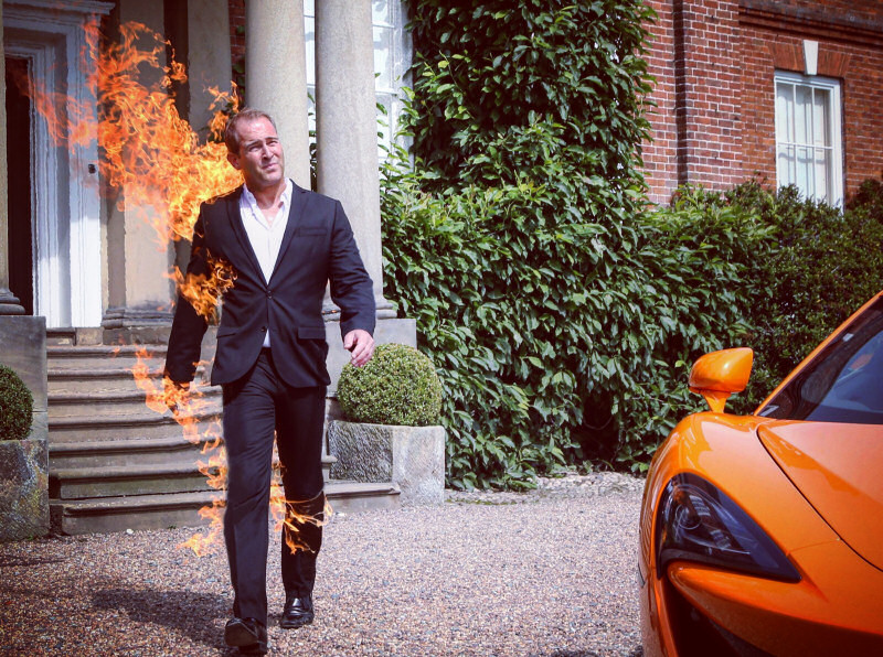 Shropshire stuntman Justin Pearson