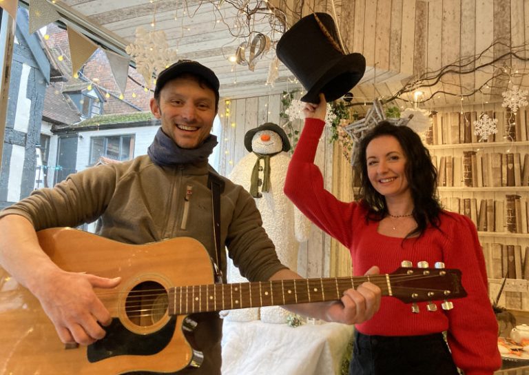 Tony Nicholls of Anthony’s of Wellington and Michelle Busby of Gratitude Cafe