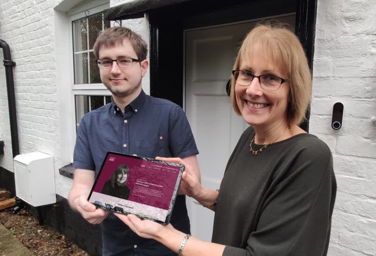 Tom Mitchell and Kay Heald at the Ascendancy offices in Newport