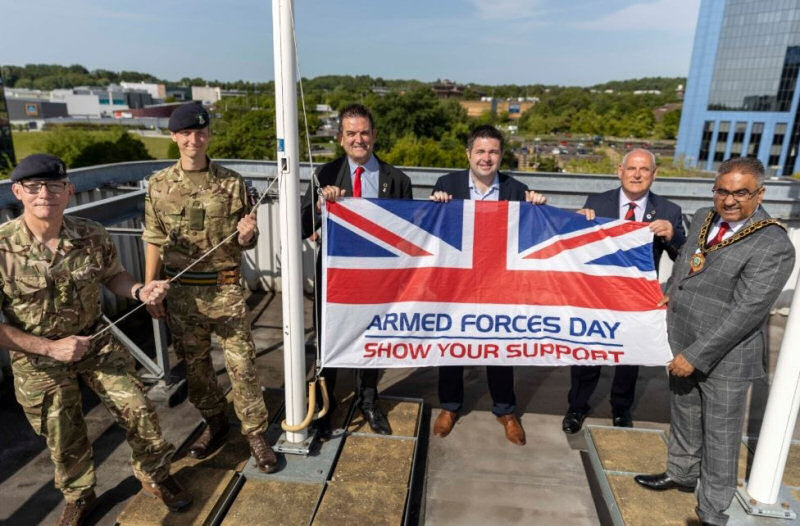 Telford & Wrekin Council raises its Armed Forces flag