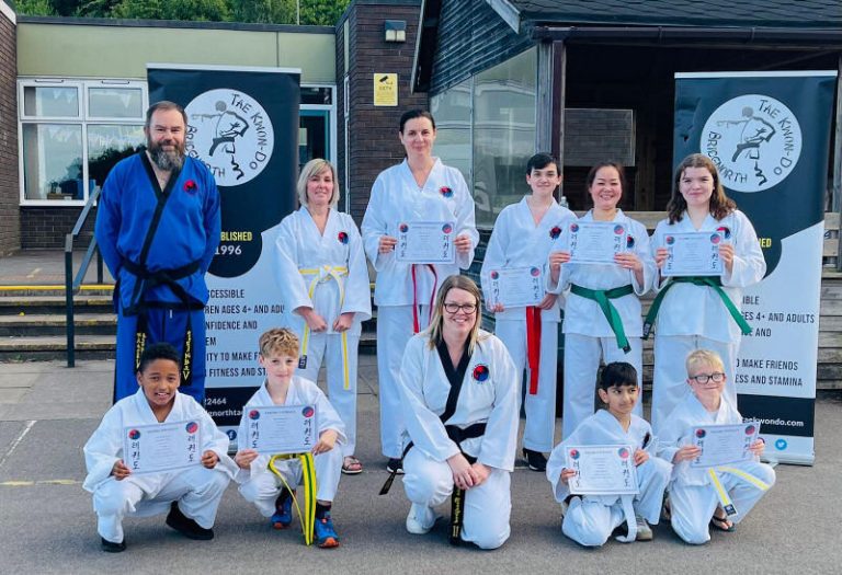 Pictured L-R back Gary Plant, Katie Caddick-Eardley; Clare Gregory, J Baker, Thanh Dang, Lizzie Sterling. Front, Khalifah Saliu, Ari Carson, Anna Bradford, Rohan Sandhu, Ashton Eardley