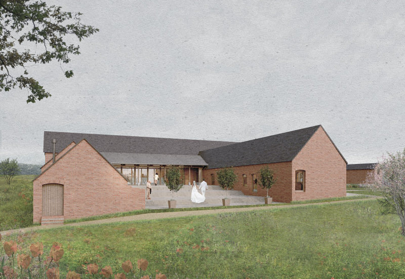 How the proposed wedding venue at Meashill Farm would look. Image: Bradford Estates