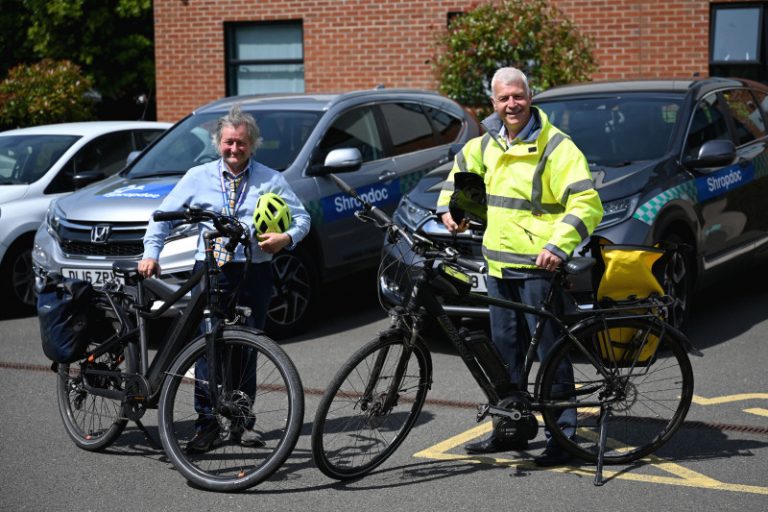 Dr Simon Chapple and Ian Hoy have taken up cycling