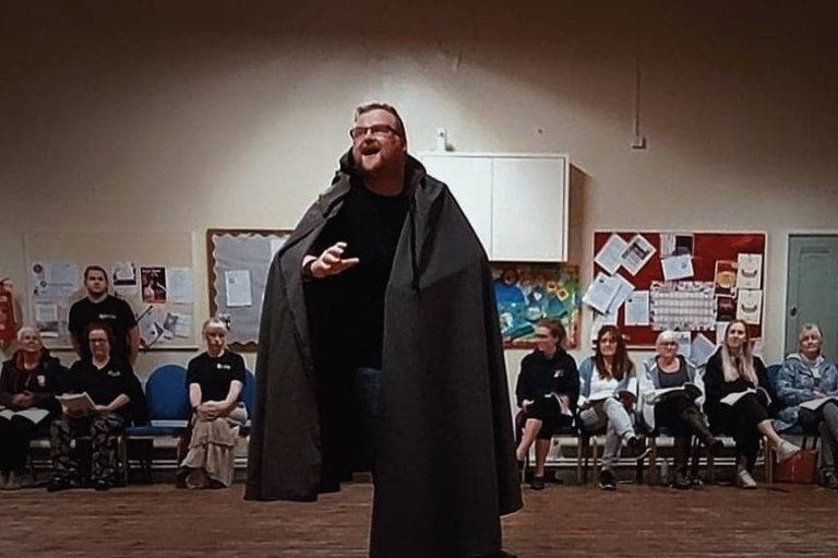 Rehearsals take place ahead of performances later this month