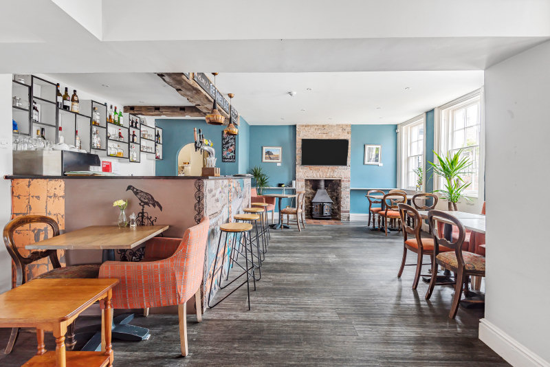 An interior view of The Raven in Much Wenlock