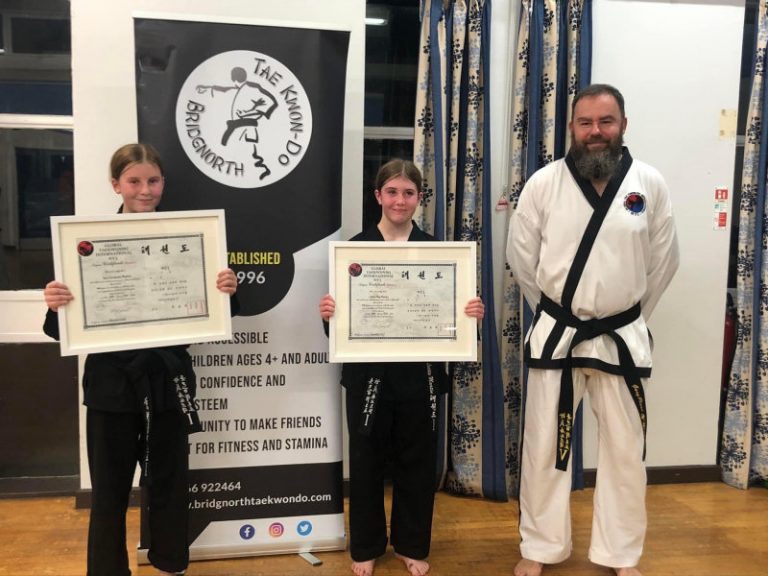 Ava Martin, Lottie Martin, Instructor Gary Plant