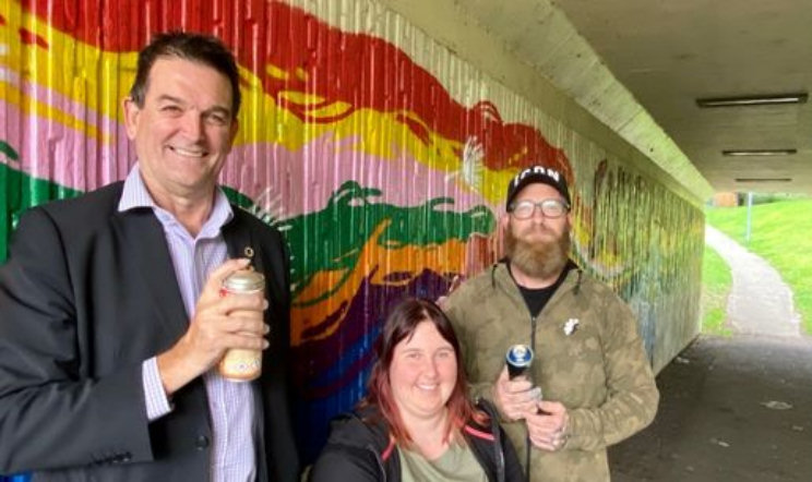 Leegomery graffiti hot spot given a new lease of life