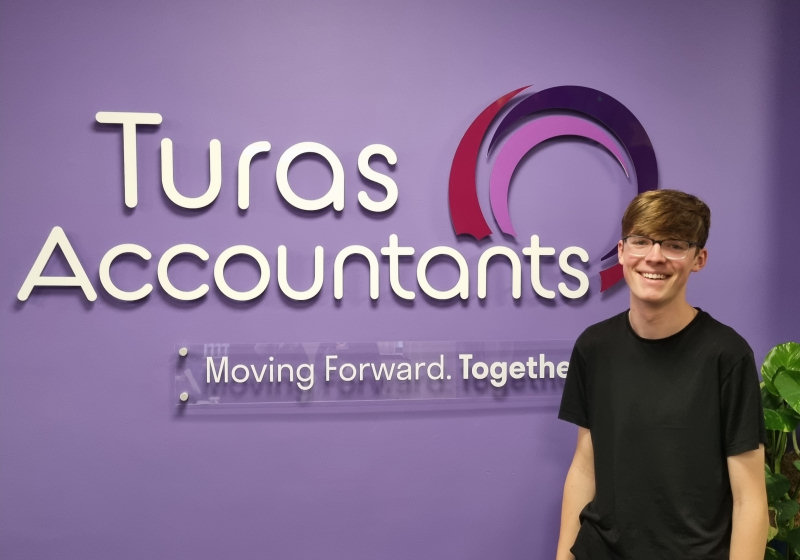 Turas Accountants apprentice Will Morgans-Sharples