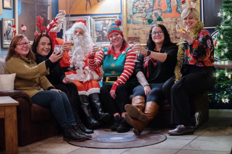 Sarah Glynn (Petals by Sarah Louise), Stephanie French (Albrighton Parish Council and the Old Bush), Vicky Shepherd (as Santa), Sally Hall (Next Door Bar), Michelle Smith (Next Door Bar) and Amanda Potter (Number 7)