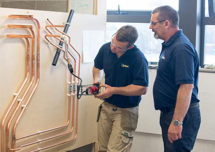 An apprentice in action at Shrewsbury College