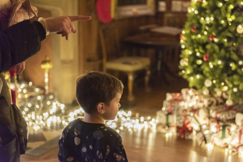 See Powis Castle sparkle at night this December. Photo: National Trust Images