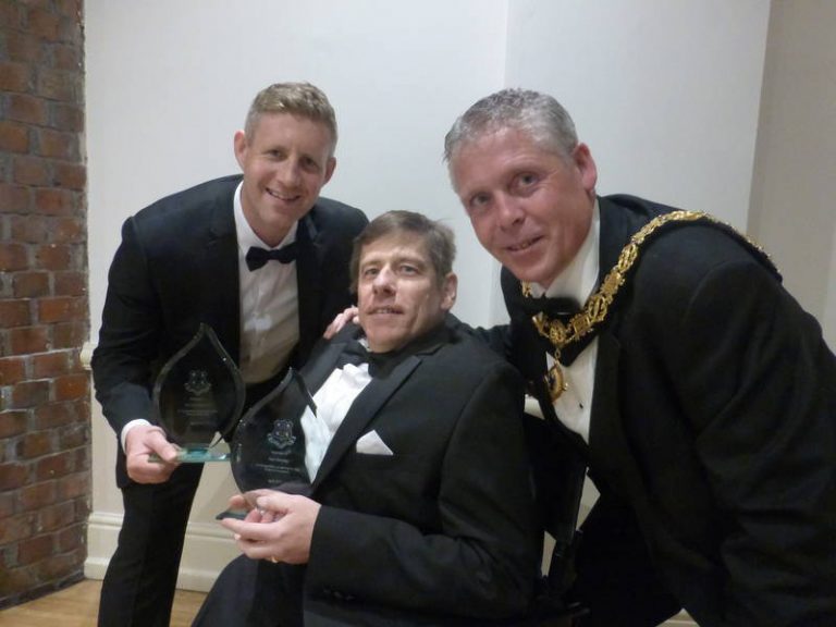 Oswestry Town Council has paid tribute to Alan Metcalfe (centre)