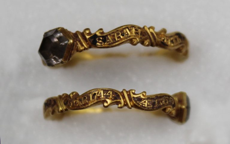 The mourning ring. Photo: Shropshire Museums
