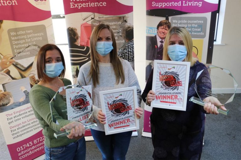 Condover College Ltd win multiple awards at the West Midlands Great British Care Awards