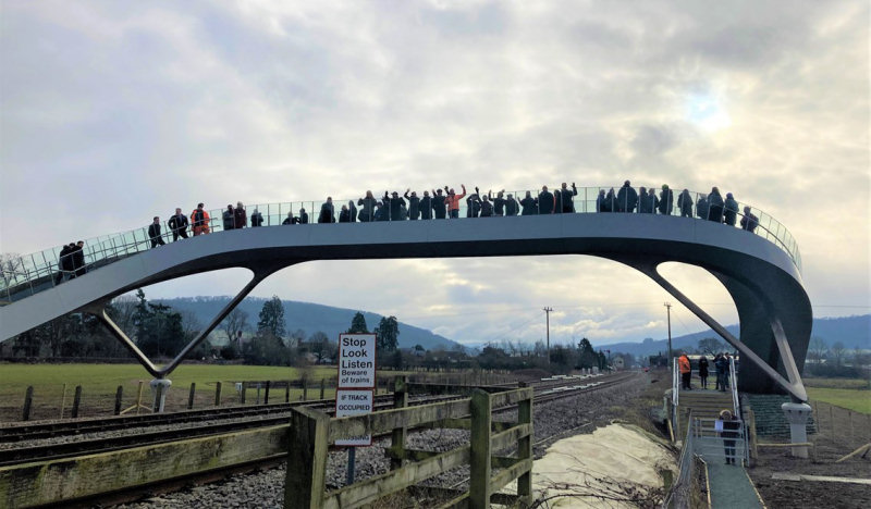 The new bridge near Craven Arms. Photo: Network Rail