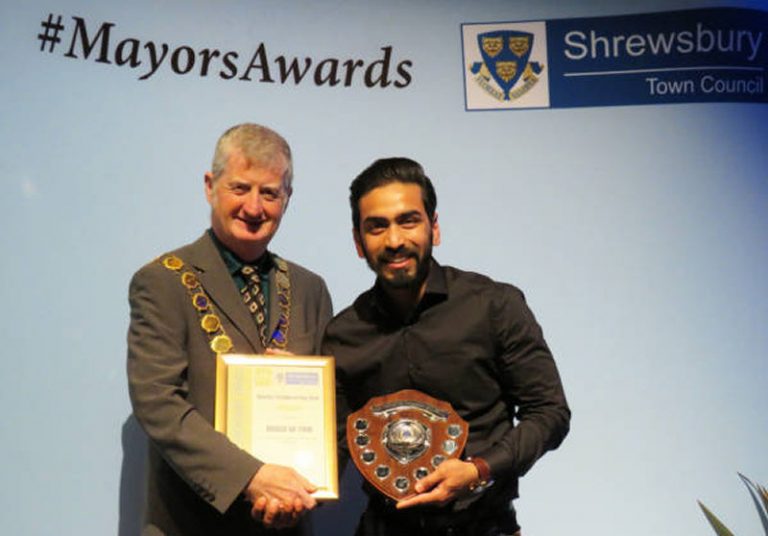 House of Yum collecting the Market Hall Trader of the Year award in 2022