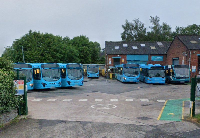 Arriva's Oswestry Depot on Shrewsbury Road. Image: Google Street View